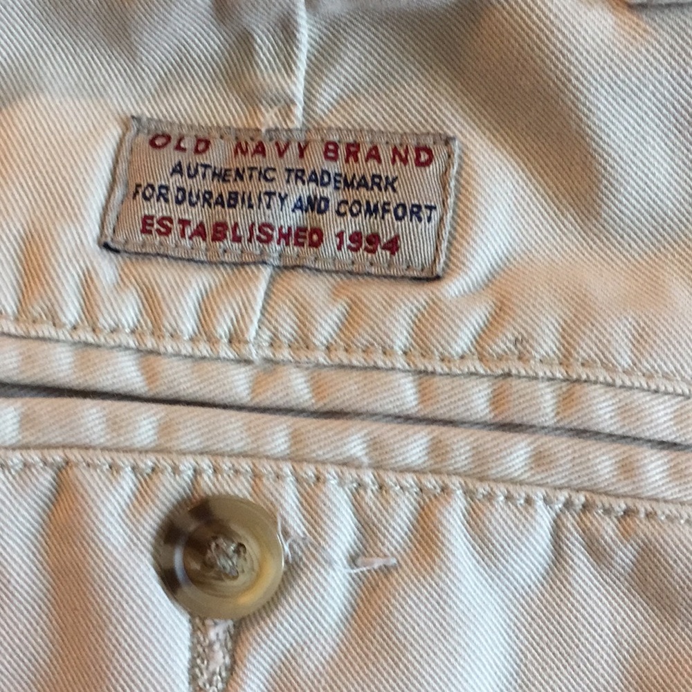 Old Navy Khaki 100% Cotton Trousers - Picture 3 of 5